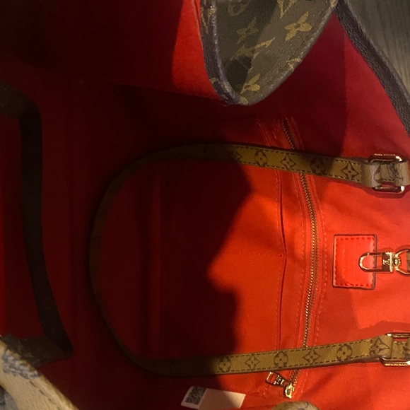 Logo Brown and Gold Monogram Handbag - Picture 3 of 4